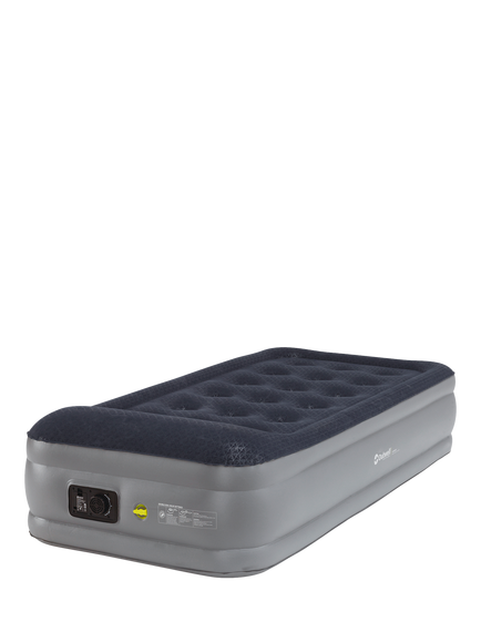 Outwell Flock Superior Camping Mattress with Pump, Single, Navy, Black Black