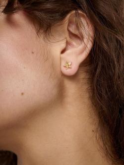 TUTTI Cosma Star Stud Earrings, Gold - view 2, Gold