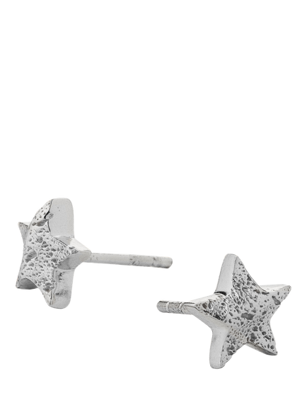 TUTTI Cosma Star Stud Earrings, Silver, Silver