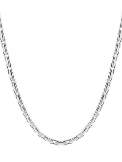 TUTTI Refine Textured Necklace, Silver, Silver