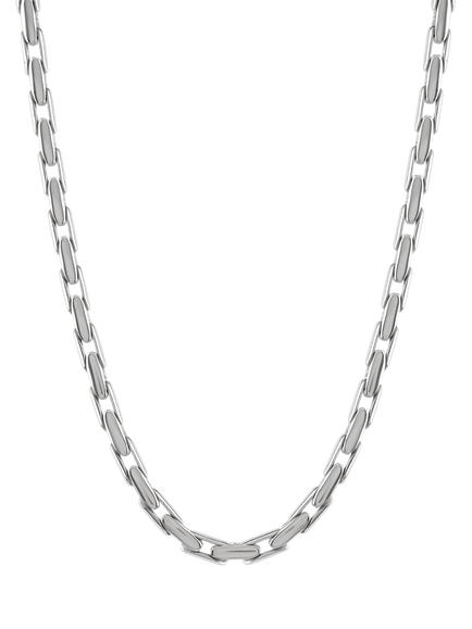 TUTTI Refine Textured Necklace, Silver, Silver
