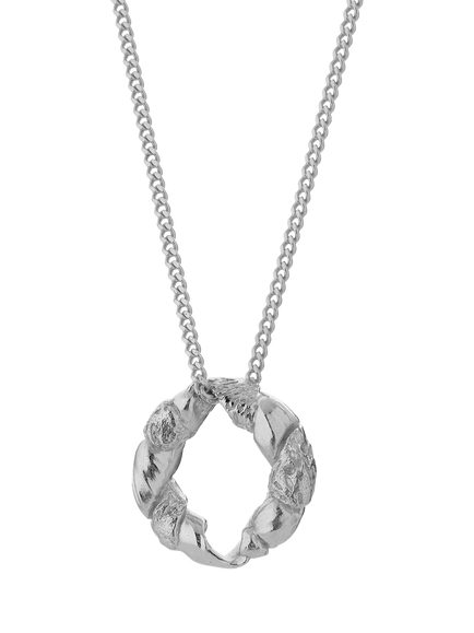 TUTTI Ember Double Chain Necklace, Silver - view 2, Silver