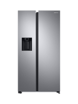 Samsung OUTLET 8 Series RS68A884CSL Freestanding 65/35 American Fridge Freezer, Like New, Silver