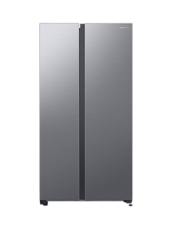Samsung OUTLET RS62DG5003S9 Freestanding 65/35 American Fridge Freezer, Like New, Silver, Silver