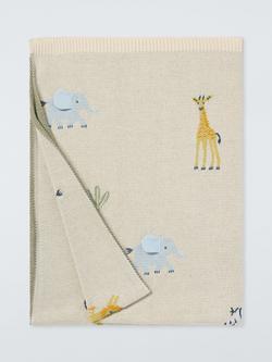 John Lewis Eden Safari Blanket, Natural, Natural