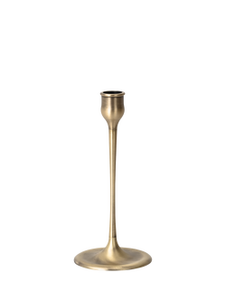Neptune Heddon Large Candlestick, H19cm, Brass, Brass