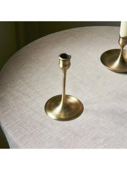 Neptune Heddon Large Candlestick, H19cm, Brass - view 2, Brass