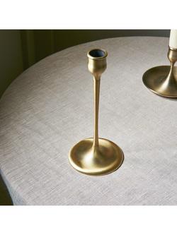 Neptune Heddon Tall Candlestick, H14cm, Brass - view 2, Brass