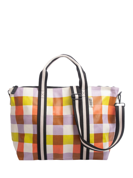 Caroline Gardner Check Weekend Bag, Multi, Multi