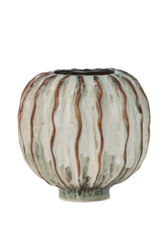 Neptune Lavington Round Stoneware Vase, H22cm, Blue