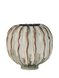 Neptune Lavington Round Stoneware Vase, H22cm, Blue, Blue