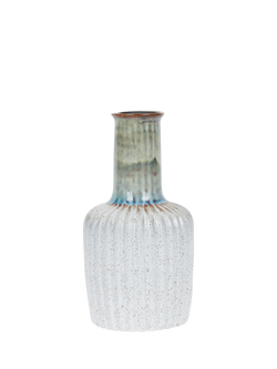 Neptune Potterne Tall Stoneware Vase, 30cm, Blue, Blue