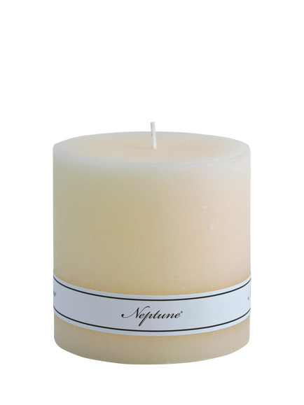Neptune Blyton Unscented Wax Pillar Candle, 680g, Calico, Calico