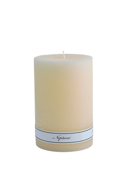 Neptune Blyton Unscented Wax Pillar Candle, 1kg, Calico, Calico