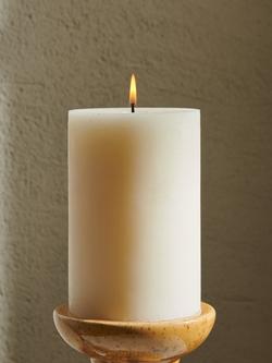 Neptune Blyton Unscented Wax Pillar Candle, 1kg, Calico - view 2, Calico