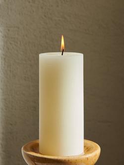 Neptune Blyton Unscented Wax Pillar Candle, 500g, Calico - view 2, Calico