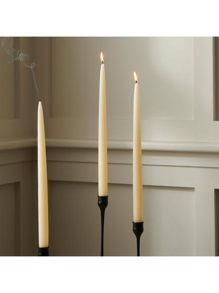Neptune Nightingale Tapered Dinner Candles, Pack of 4, Calico - view 2, Calico