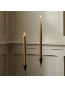Neptune Nightingale Tapered Dinner Candles, Pack of 4, Olive - view 2, Olive