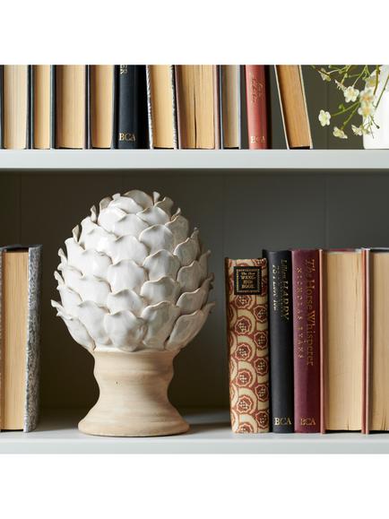 Neptune Suthfield Large Stoneware Artichoke Ornament, Off White - view 2, Off White
