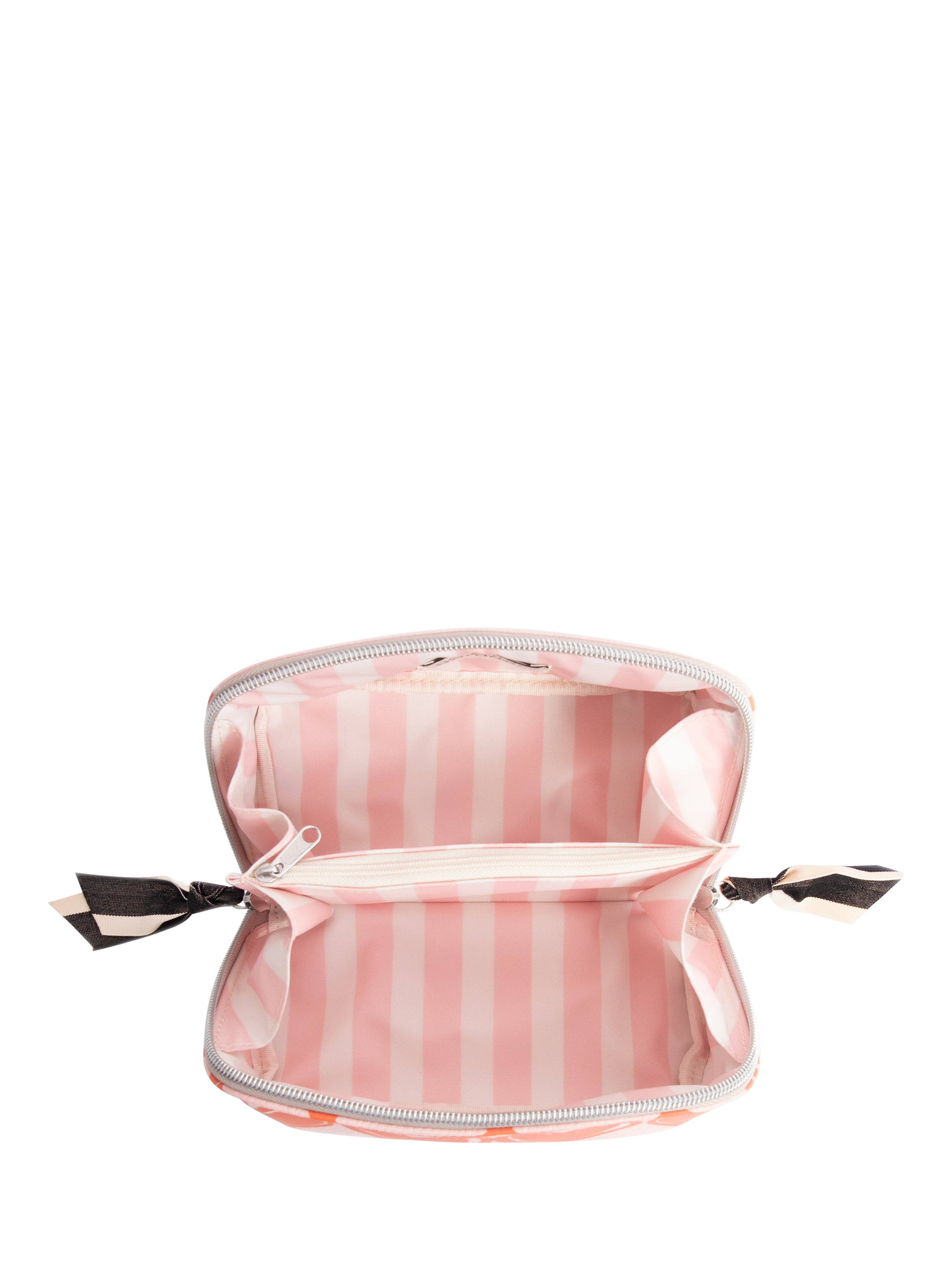 Product image 3 of 4, which shows Caroline Gardner Hearts Cosmetic Bag, Pink