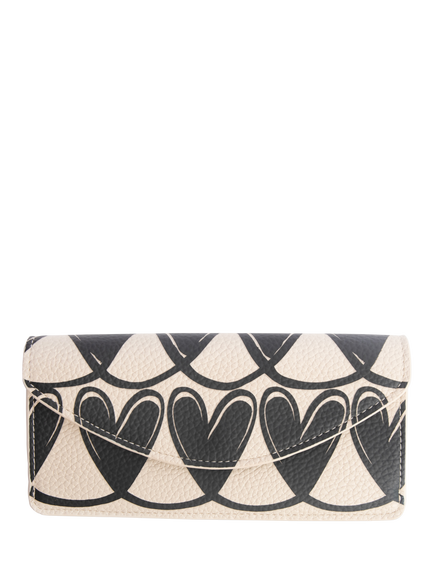 Caroline Gardner Linked Hearts Purse, Mono, Mono