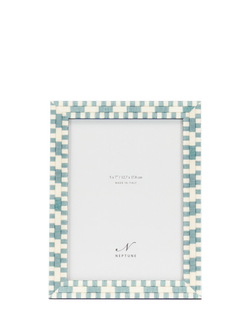 Neptune Montpellier Wood Photo Frame, 5 x 7" (13 x 18cm), Blue, Blue