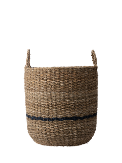 Neptune Redford Large Round Woven Seagrass Basket, Natural, Natural