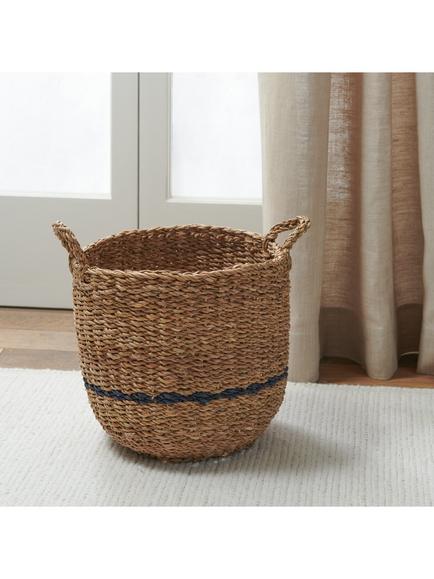 Neptune Redford Small Round Woven Seagrass Basket, Natural - view 2, Natural
