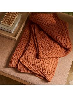 Neptune Hetton Throw, Rust - view 2, Rust