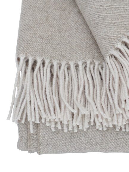 Neptune Sudbury Merino Wool Throw, Natural - view 2, Natural