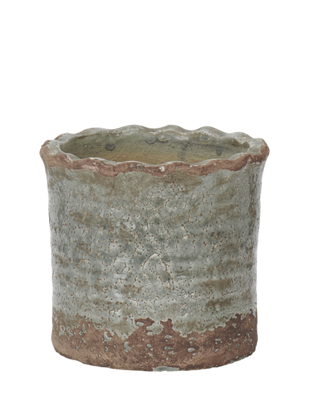 Neptune Broseley Small Indoor/Outdoor Plant Pot, 18cm, Moss, Moss