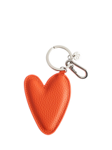 Caroline Gardner Padded Heart Bag Charm, Orange