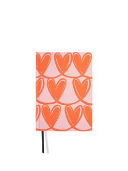 Caroline Gardner A5 Linked Hearts Notebook, Pink, Pink