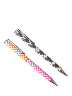 Caroline Gardner Hearts Ballpoint Pens, Set of 2, Multi - view 2, Multi