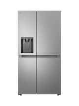 LG OUTLET GSLC41PYPE Freestanding 60/40 American Fridge Freezer, Like New, Silver