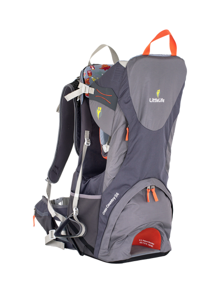 LittleLife Cross Country S4 Child Back Carrier, Grey - view 2, Grey
