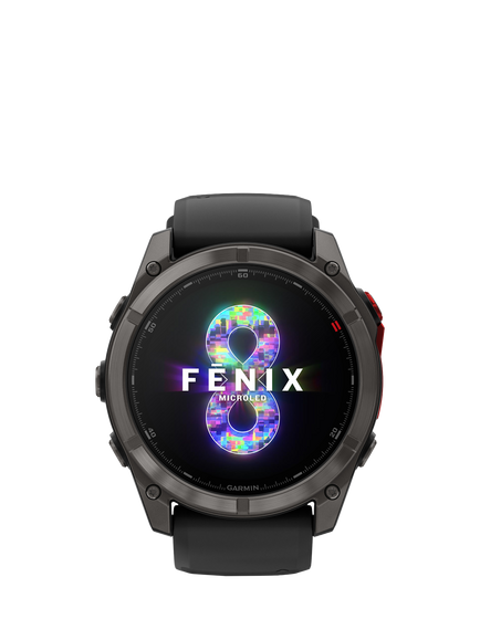 Garmin fēnix 8 Pro MicroLED GPS Multisport Smartwatch, Black, 51mm - view 2, Black