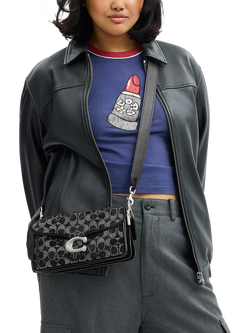 Coach Tabby 26 Crystal Embellished Crossbody Bag, Lh/Black - view 2, Lh/Black