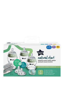 Tommee Tippee Natural Start Glass Baby Bottle Newborn Starter Kit, Muted - view 2, Multi