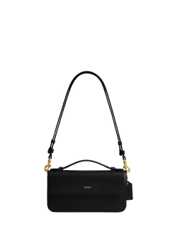 Coach Elora Leather Crossbody Clutch Bag, Black