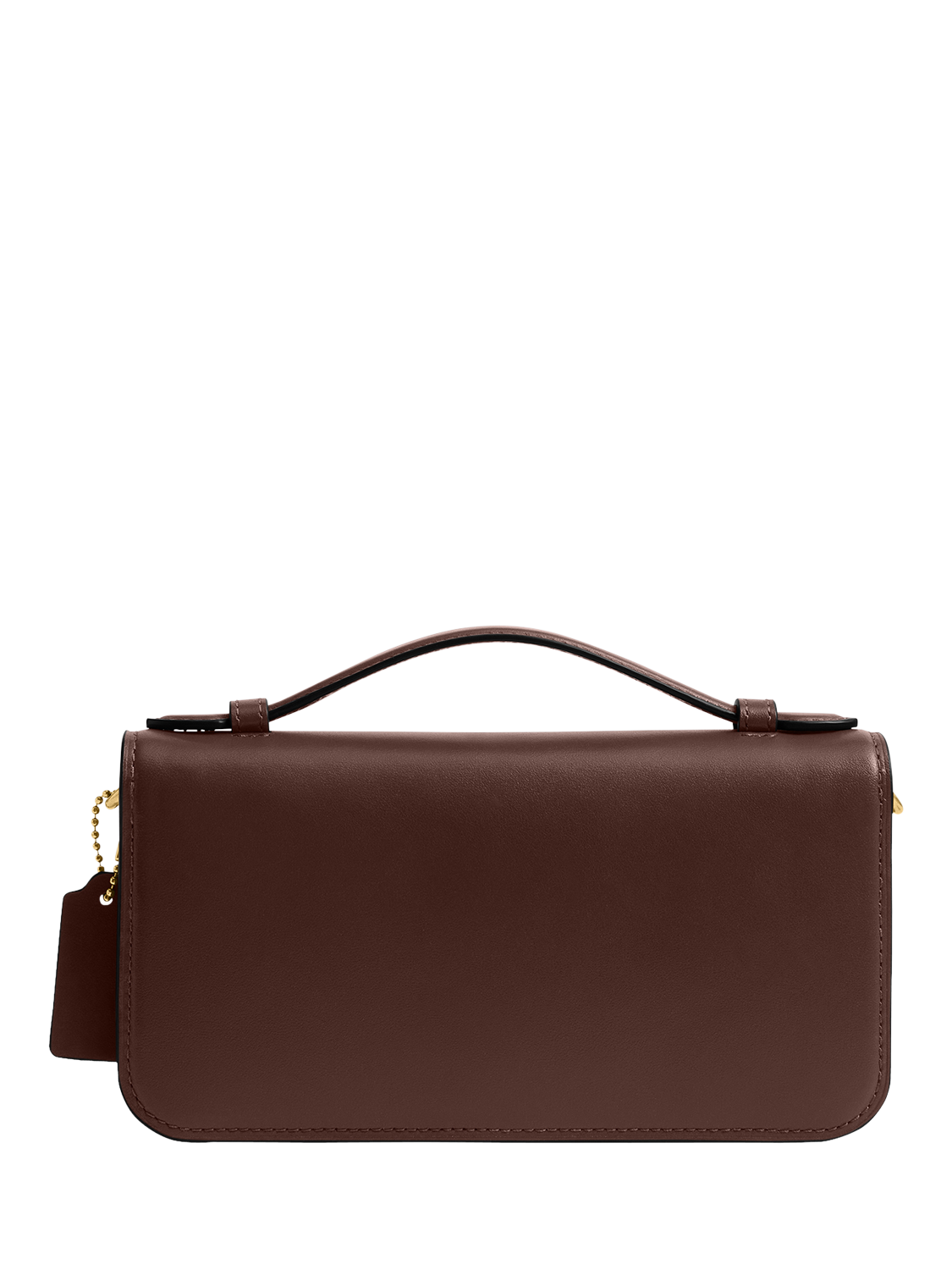 Product image 2 of 6, which shows Coach Elora Leather Crossbody Clutch Bag, Maple