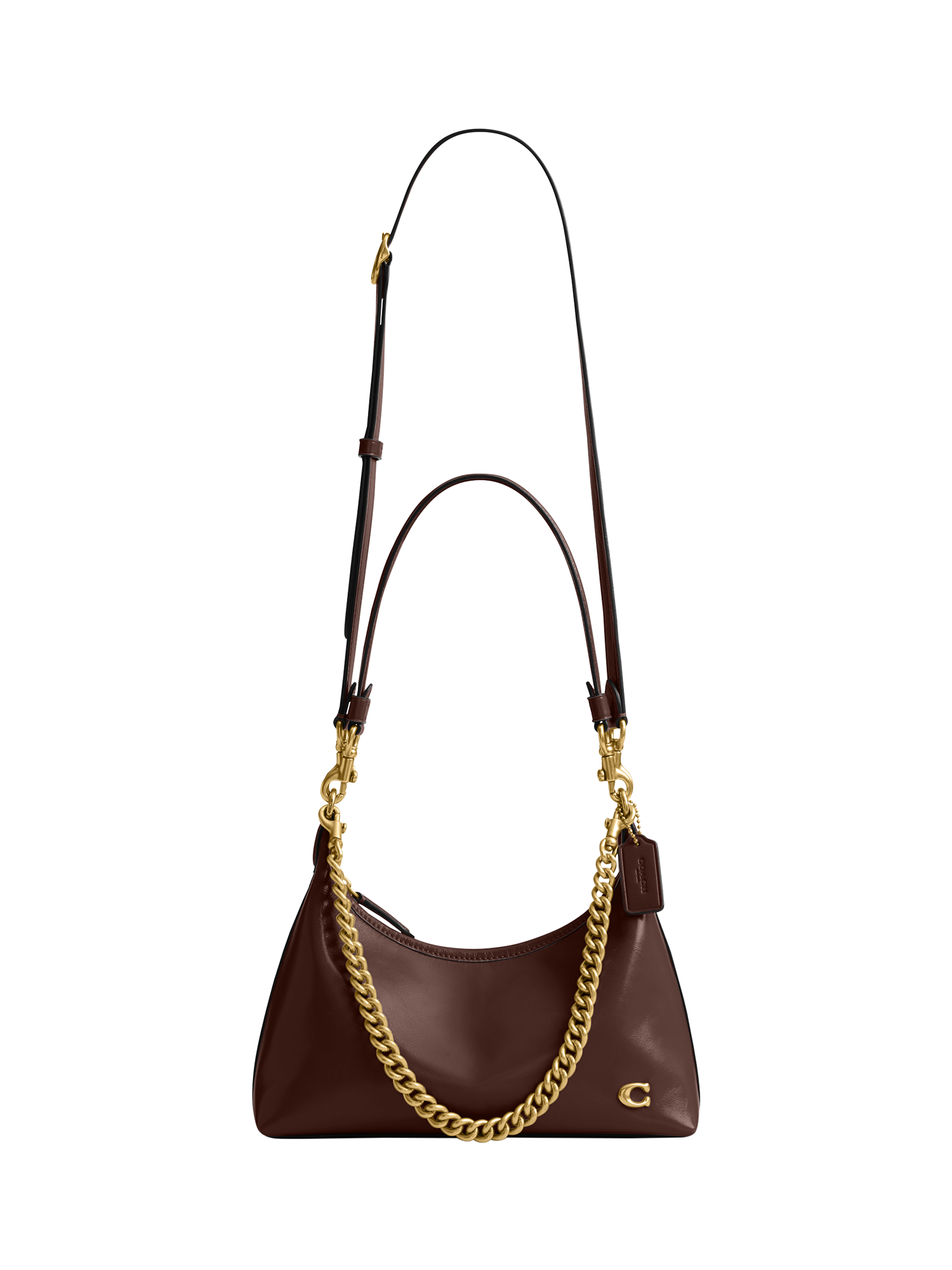 Product image 6 of 6, which shows Coach Juliet 25 Leather Shoulder Bag, Maple