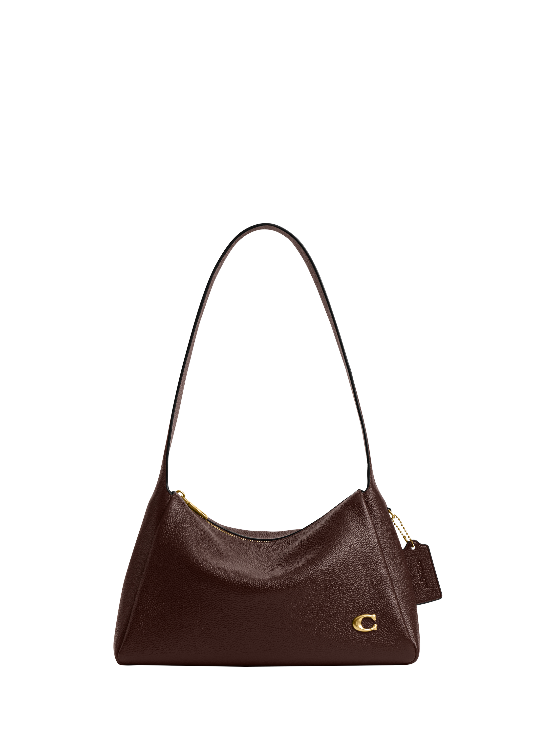 Product image 1 of 4, which shows Coach Lola Leather Shoulder Bag, Maple