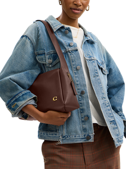 Coach Lola Leather Shoulder Bag, Maple - view 2, B4/Maple