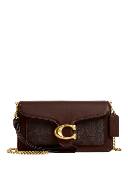Coach Tabby 19 Leather Crossbody Bag, Signature Maple