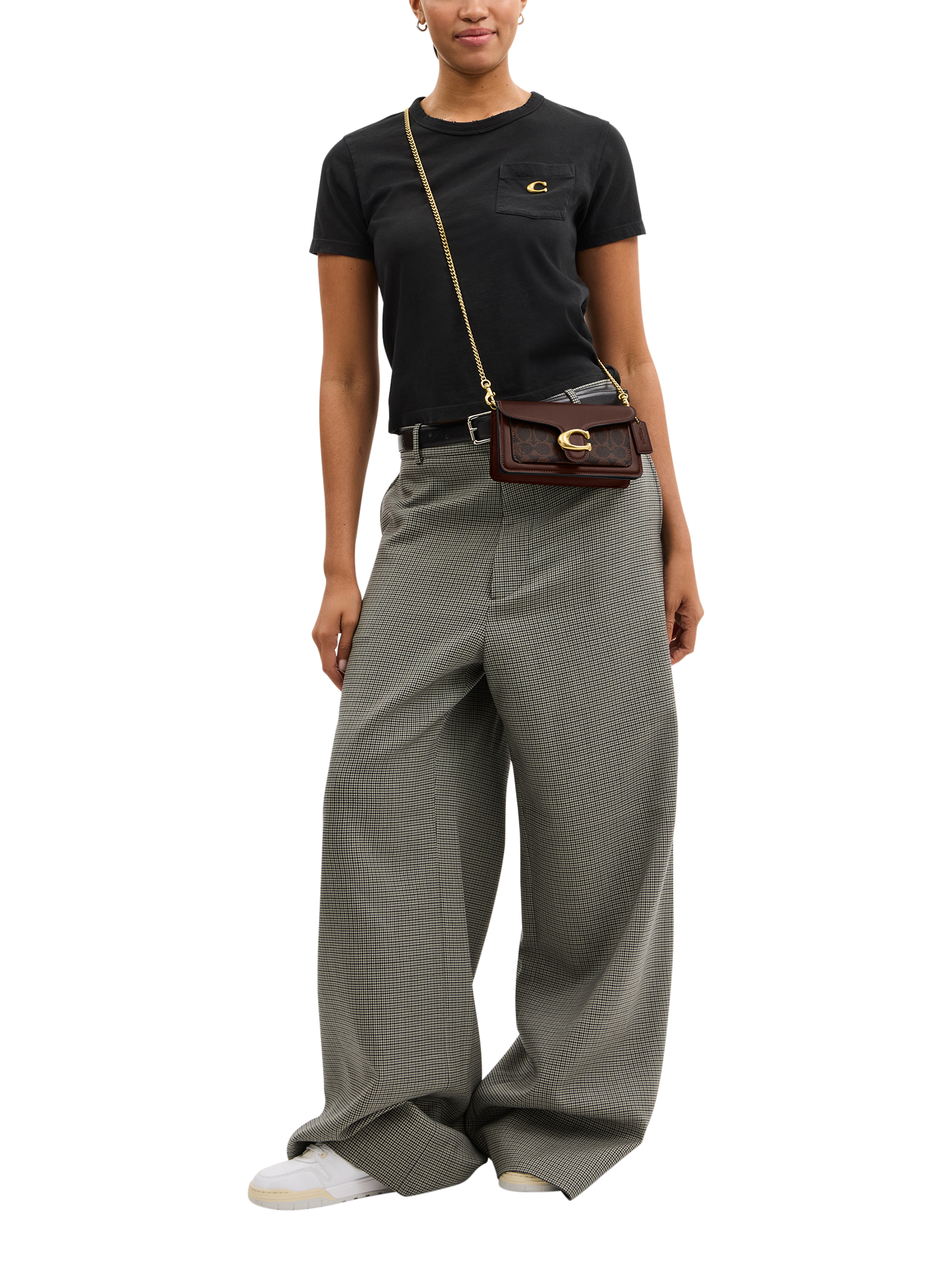 Product image 5 of 5, which shows Coach Signature Tabby 19 Crossbody Bag, Maple