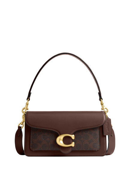 Coach Tabby 26 Leather Shoulder Bag, Signature Maple, B4/Maple Maple