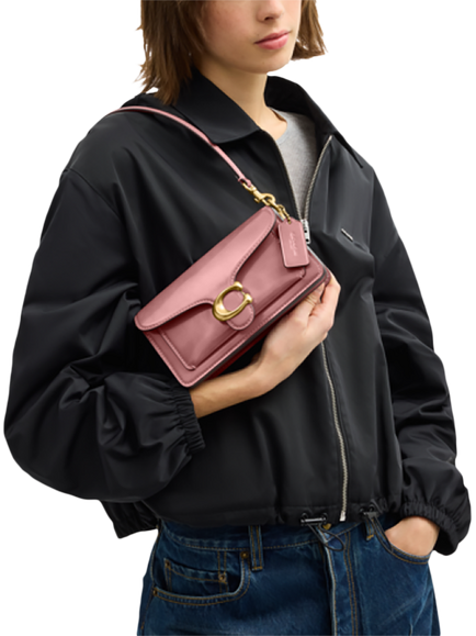 Coach Tabby 20 Leather Shoulder Bag, B4/Peony - view 2, B4/Peony