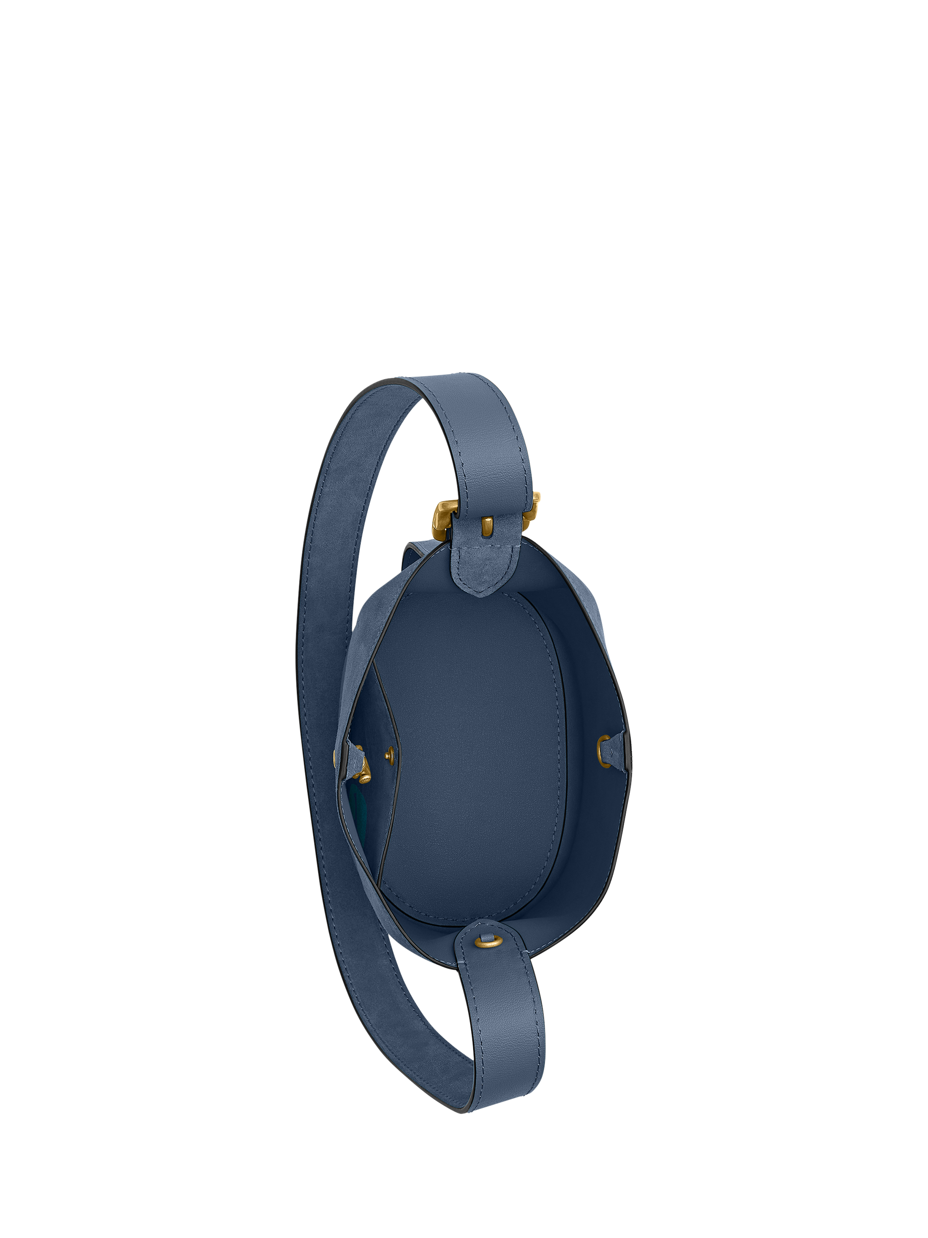 Product image 6 of 6, which shows Coach Bleecker Suede Bucket Bag, Light Denim