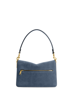 Coach Chain Tabby Suede Shoulder Bag, B4/Light Denim - view 2, B4/Light Denim